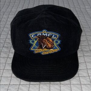 Vintage Joe Camel Black Corduroy Hat